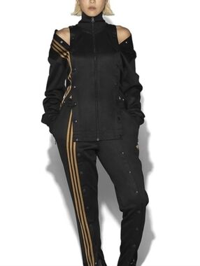 Addidas X IVY PARK X Beyonce Track-Style Jacket with Gold Stripe Small